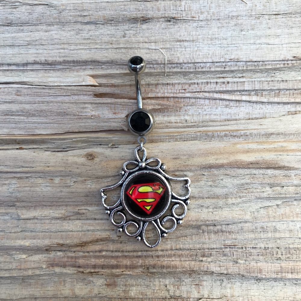 Superman‎ Belly Button Ring